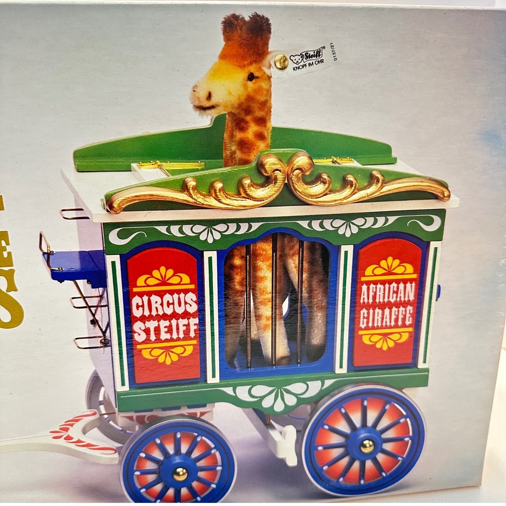 Steiff Golden Age of the Circus African Giraffe Wagon Set 4113/5000 Limited Ed